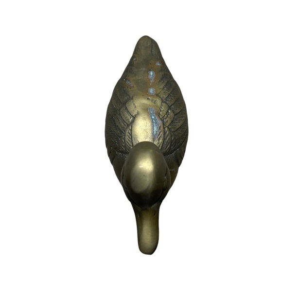 Vintage brass duck figurine decor - Picture 4 of 11